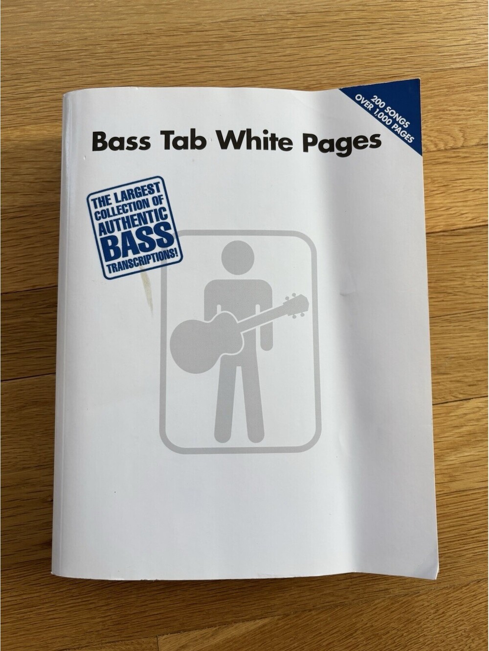 Bass Tab White Pages Hal Leonard 200 Songs Bass Guitar Tablature Book Paperback